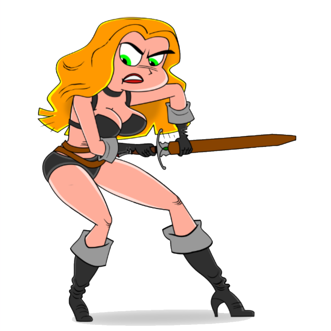 Iron Maiden — warrior character pose