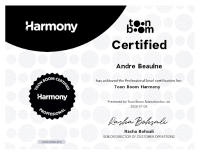 Toon Boom Harmony Professional Certification — Andre Beaulne